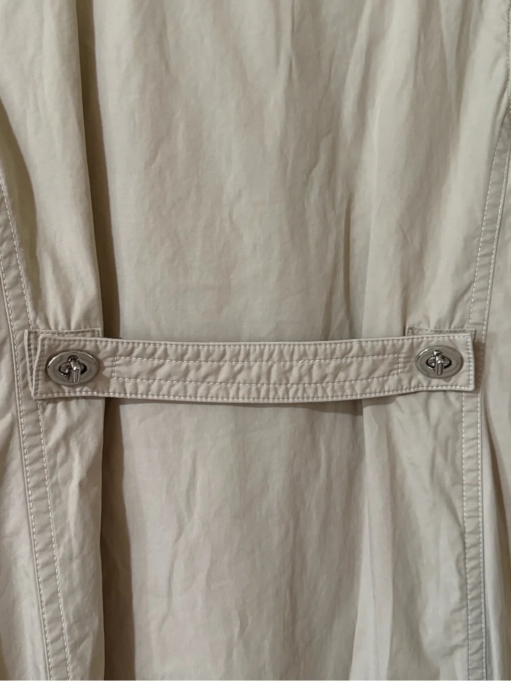 Coach Beige Single-Breasted Trench Coat
